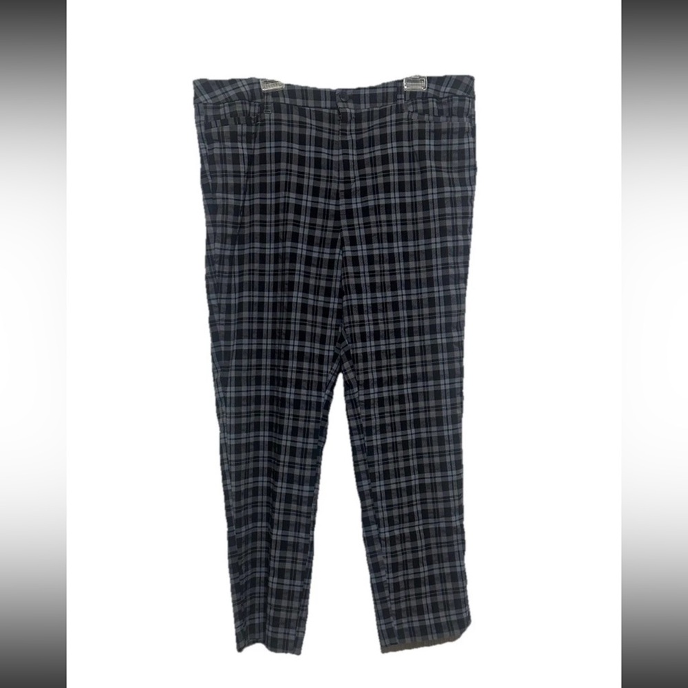 Terra & Sky Dark Plaid Dress Pants Size 18W